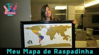 Mapa Mundi de Raspadinha  bate papo sobre viagens [upl. by Klein95]