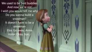 Do You Want to Build a Snowman w lyrics From Disneys quotFrozenquot [upl. by Lsil]