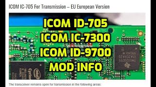 ICOM IC73007059700 TX MODinformation [upl. by Tray301]