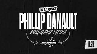 Forward Phillip Danault  112923 LA Kings v Washington Capitals  Postgame Media [upl. by Aremihc46]