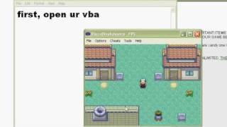 How to use Gameshark on a Visual boy advance tutorial [upl. by Lladnik]