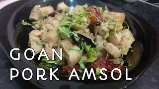 AUTHENTIC GOAN PORK AMSOL I PORK SOLANTULEM I GOAN PORK RECIPE I GOAN RECIPE [upl. by Enahpad451]