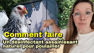 COMMENT désinfecter et assainir son poulailler avec du naturel [upl. by Eraste]