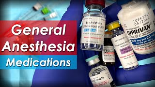 General anesthesia pharmacology  Medications for induction maintenance amp emergence [upl. by Elocal]