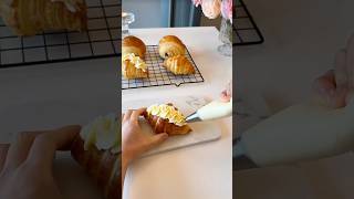 Strawberry Chocolate Croissant shorts cooking food [upl. by Aneris]