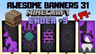 ✔ 5 AWESOME MINECRAFT BANNER DESIGNS WITH TUTORIAL 31 LOOM [upl. by Seidel]