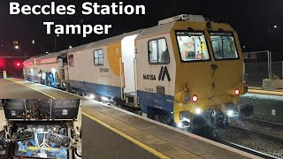 Balfour Beatty Matisa Ballast Tamper DR75408 at Beccles Train Station [upl. by Cherish]