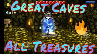 Swordigo Great CavesAll Treasures Complete [upl. by Essirehc]