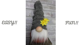 FUN and EASY How to Make a Sock Gnome [upl. by Ayik]