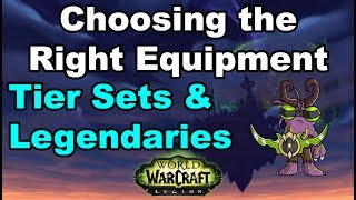 WoW Legion Gearing in Tomb of Sargeras Tier Sets and Legendaries [upl. by Alemac]