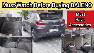 2023 Baleno Must have Accessories  Complimentary Accessories to get from Dealership [upl. by Naerda622]