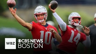 Brissett Maye and Patriots quarterbacks had the spotlight on Day 3 of training camp [upl. by Adnar]