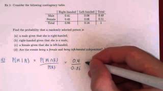 Conditional Probability  Example 1 [upl. by Eytteb]