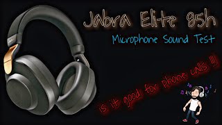 Jabra Elite 85h Wireless Headset  Microphone Sound Test English [upl. by Arlan]