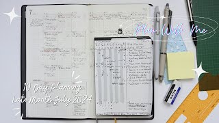 Plan With Me  10 Day Planning Late Month  Bullet Journal Pocket A6 Notebook [upl. by Namyw]