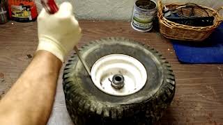 Installing Inner Tubes On Your Riding Mower Tires [upl. by Anthea]