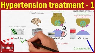 Pharmacology CVS 3 Hypertension Treatment 1 Sympatholytics  Beta Blockers amp Alpha Blockers [upl. by Tommie]