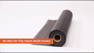 NoSeeUm Tiny Insect 20x20 Screen  Tiny Mesh To Keep Out The Smallest Insects [upl. by Diarmit387]