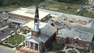 Cullman Tornado Damage Aerials [upl. by Ahsi]