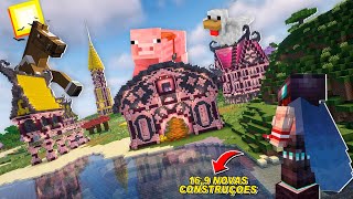 O incrivel CELEIRO Aesthetic  casa RGB  15 builds  Minecraft Survival 1201 Minecraft Ep 27 [upl. by Teiv]