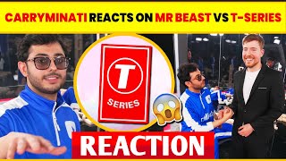 Carryminati Reaction on MrBeast Vs TSeries Controvesy 😱  Mr Beast Meets Carryminati [upl. by Wolfort]