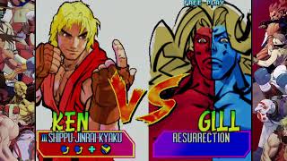 How to beat Gill cheese Street Fighter 3 New Generation Any character Guide [upl. by Wendelina]