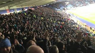 Manchester City Fans Singing We’ve Got Guardiola Song Away Vs Leicester City [upl. by Tnarg752]