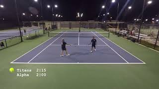 35 div  Nissan Titans vs Alpha Mavericks 10012024  Guam tennis [upl. by Parrish274]