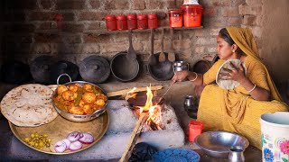 Orgenic amp Healthy Village Food  Village Dinner Cooking  Traditional Gujarati Food [upl. by Nurse]