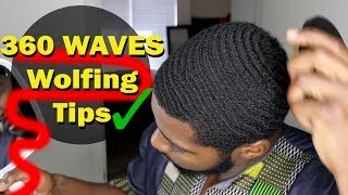 How To Take Care of 360 Waves When Wolfing Coarse Hair Stop Over Curling [upl. by Mclaughlin449]