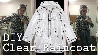 DIY Clear PVC Raincoat [upl. by Gass696]