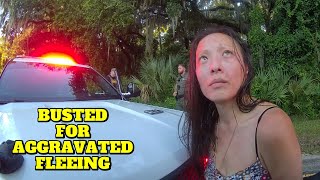 Woman with No Drivers License Flees from the Cops  Flagler County Florida  August 20 2024 [upl. by Adnawyek]