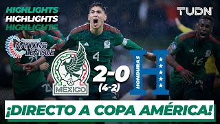 Resumen y goles  México 4202 Honduras  Concacaf Nations League  TUDN [upl. by Nnaillek]