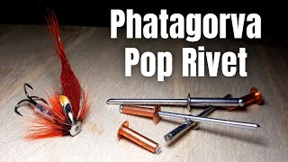 Pop Rivet Salmon Fly Phatagorva Mini Tube  Salmon Fly Tying [upl. by Htebiram]