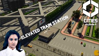 An ELEVATED TRAIN TERMINUS STATION is the start of a SECOND TOWN on the map in CITIES SKYLINES 2 [upl. by Ervine1]