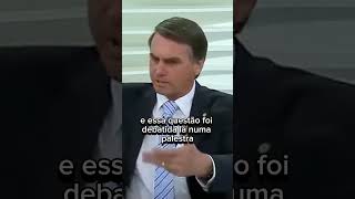 Bolsonaro explicando que é contra as cotas bolsonaro cotasraciais debate plantaohistorico [upl. by Ettenoitna]