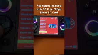 Psp Games included with RG Cube 128gb Micro SD Card  September 2024 shortsvideo shortsfeed [upl. by Bloch]