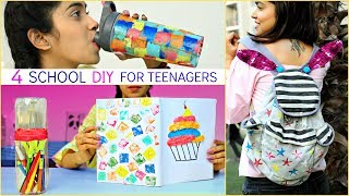 4 Smart DIY for SCHOOL SuppliesTEENAGERS   Hacks LifeHacks Crafts Anaysa DIYQueen [upl. by Enegue]