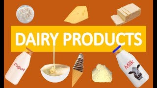 DAIRY PRODUCTS VOCABULARYPRODUCTOS LACTEOS [upl. by Mall]