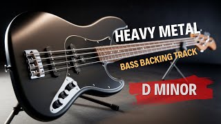 Melodious Heavy Metal Bass Backing Track In D Minor [upl. by Vocaay]