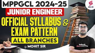 MPPGCL Recruitment 2024  MPPGCL Syllabus 2024  MPPGCL JE Syllabus amp Exam Pattern  Mohit Sir [upl. by Solracsiul]