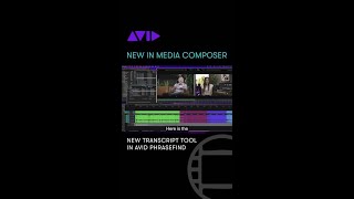 NEW IN MEDIA COMPOSER — New Transcript Tool in Avid PhraseFind [upl. by Fennelly]