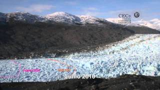 TimeLapse Retreat of Chiles Jorge Montt Glacier 20102011 720p [upl. by Thill]