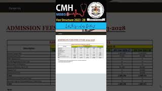 CMH Bahawalpur Medical College  Fee Structure  Best College  NUMS Admissions studytalk mdcat [upl. by Fosque]