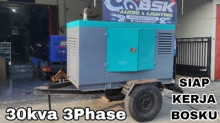 GENSET SILENT RAKITAN 30KVA SIAP KERJA BOS [upl. by Wilhelmine]