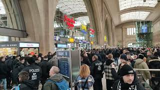 Borussia Monchengladbach fans have arrived in Leipzig OMG  😱😱 [upl. by Nodarse]