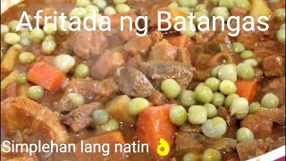 Afritada ng Batangas PORKðŸ‘Œ [upl. by Ferro156]