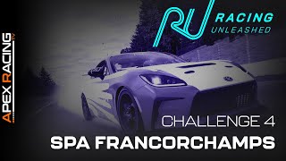 Racing Unleashed iRacing Racer League  Challenge 4 Rain at Spa [upl. by Pamela509]