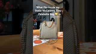 What fits inside my stellamccartney tiny falabella bag 💖 whatsinmybag minibag sustainability [upl. by Eng386]