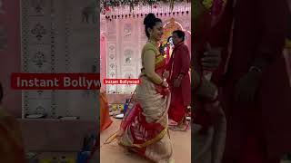 Tanisha Mukherjee During Diwali 🪔 Puja shorts [upl. by Aisul]